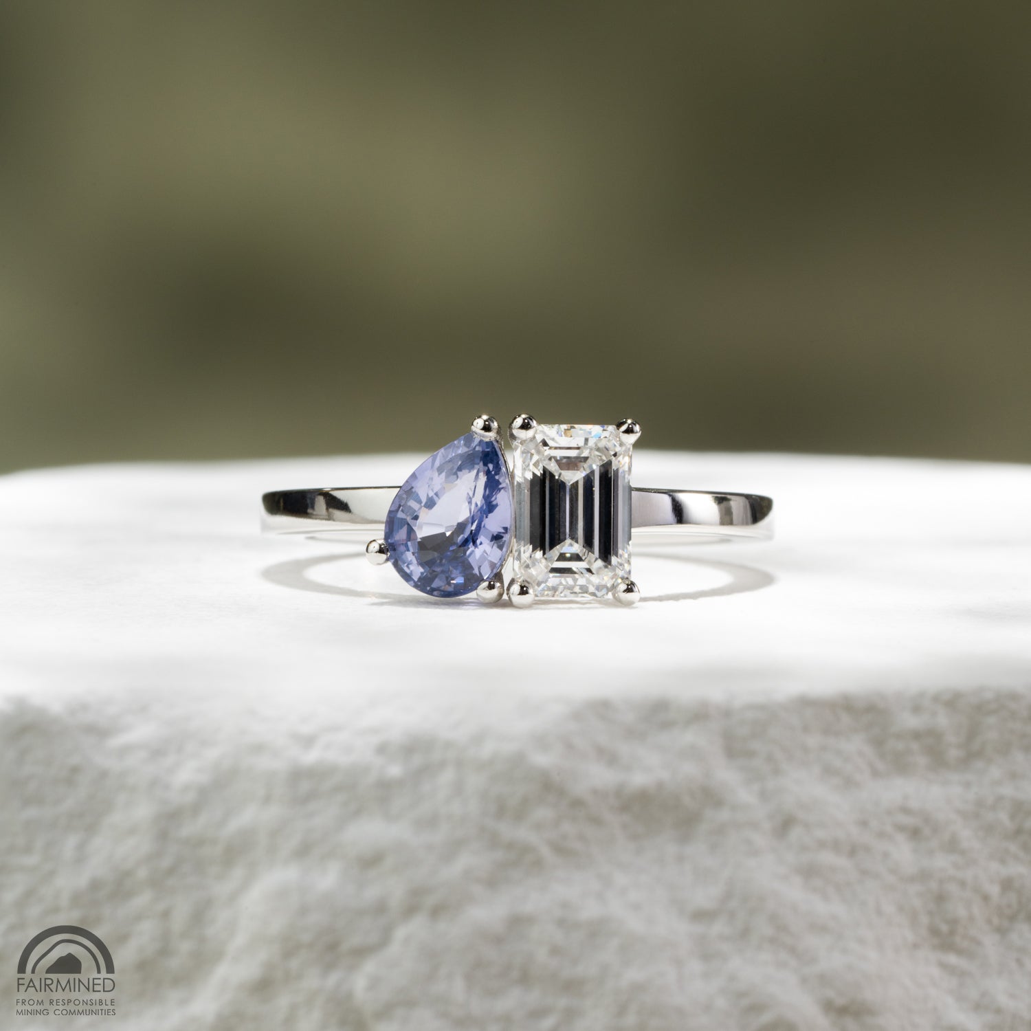 Indigo Toi et Moi Ring - Malleable