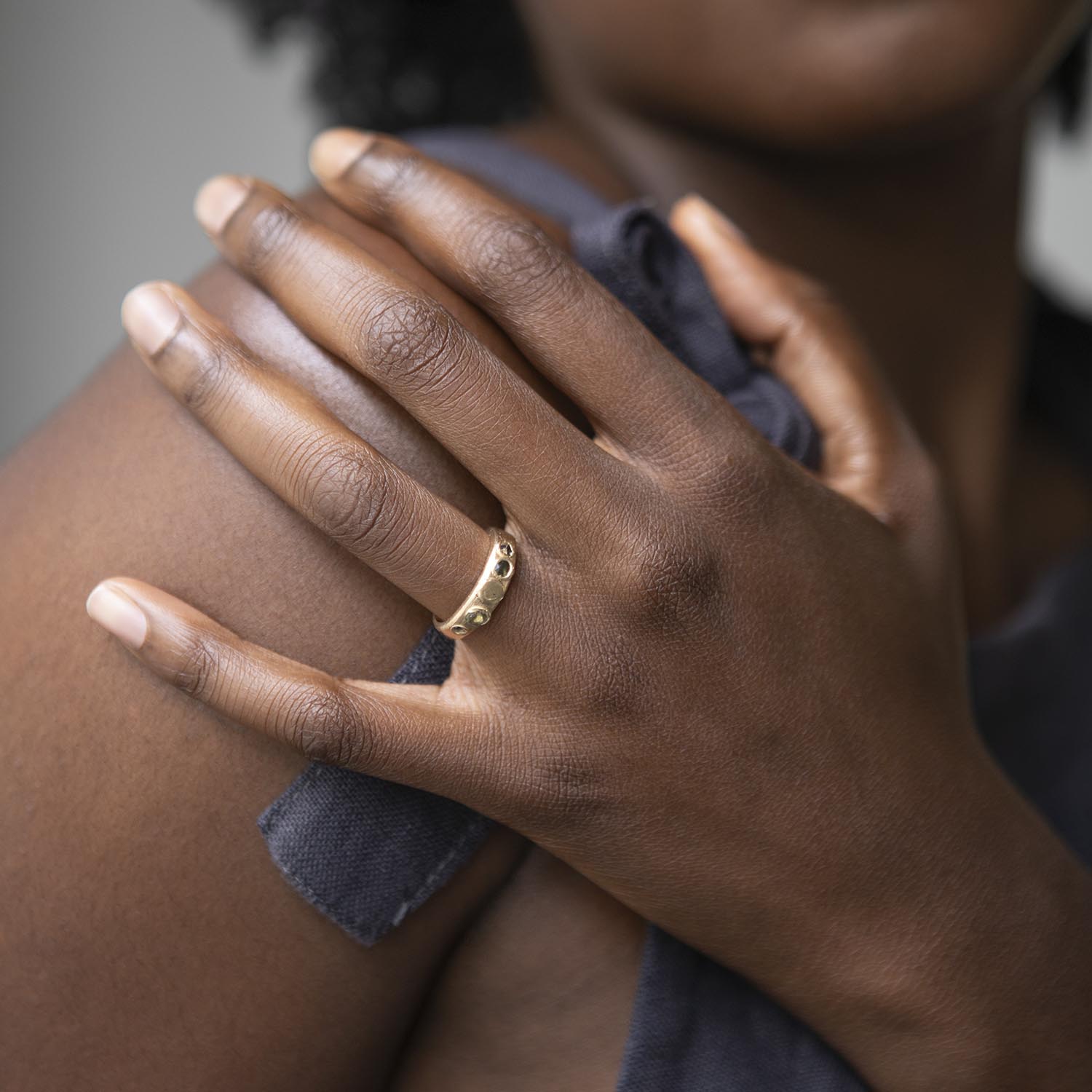 Ocean Kimberlite Ring in Yellow Gold - Malleable Jewellers