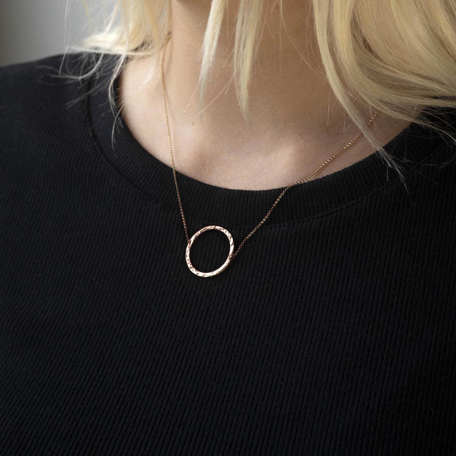 Orbit Necklace in Rose Gold - Malleable Jewellers