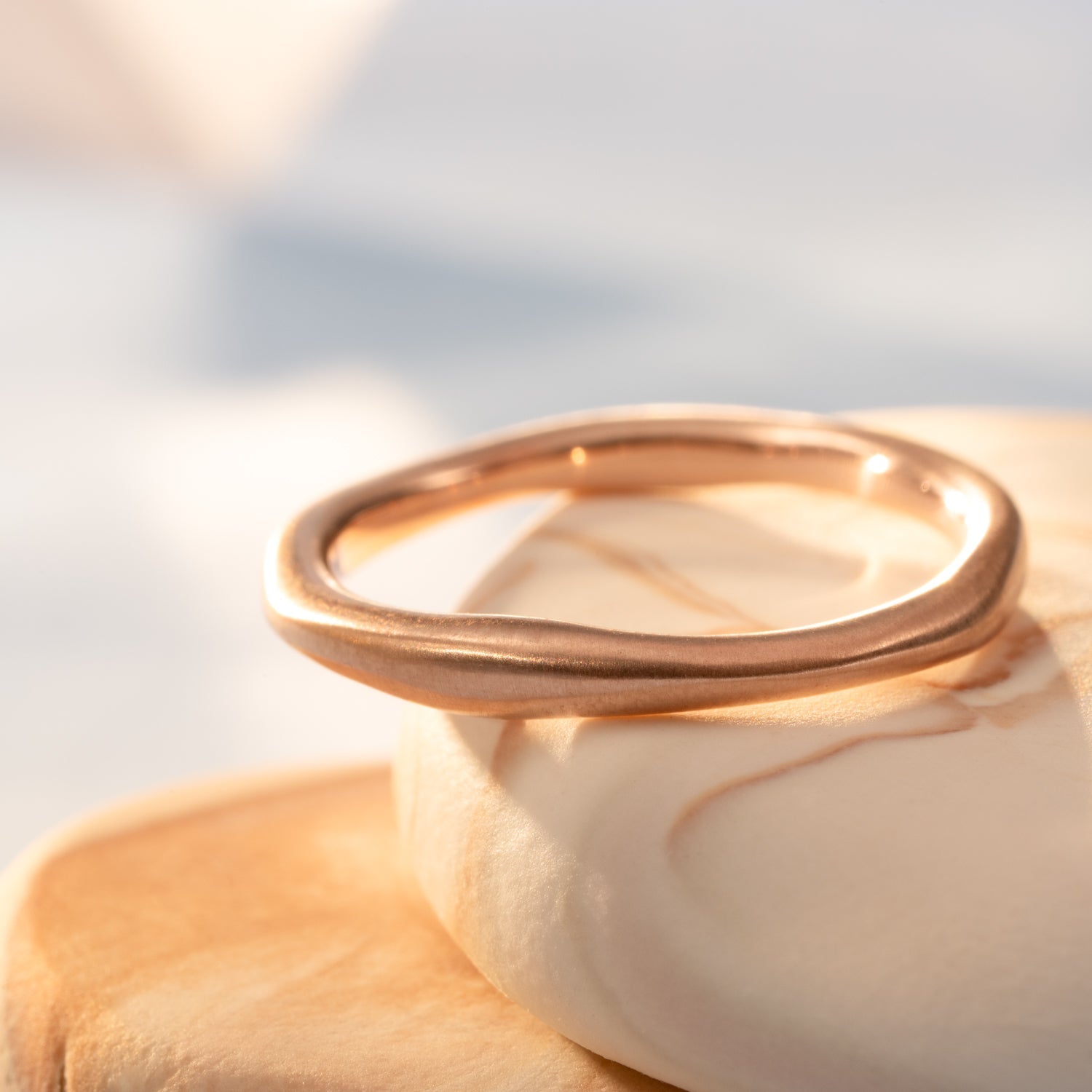Rose Gold Organic Ring