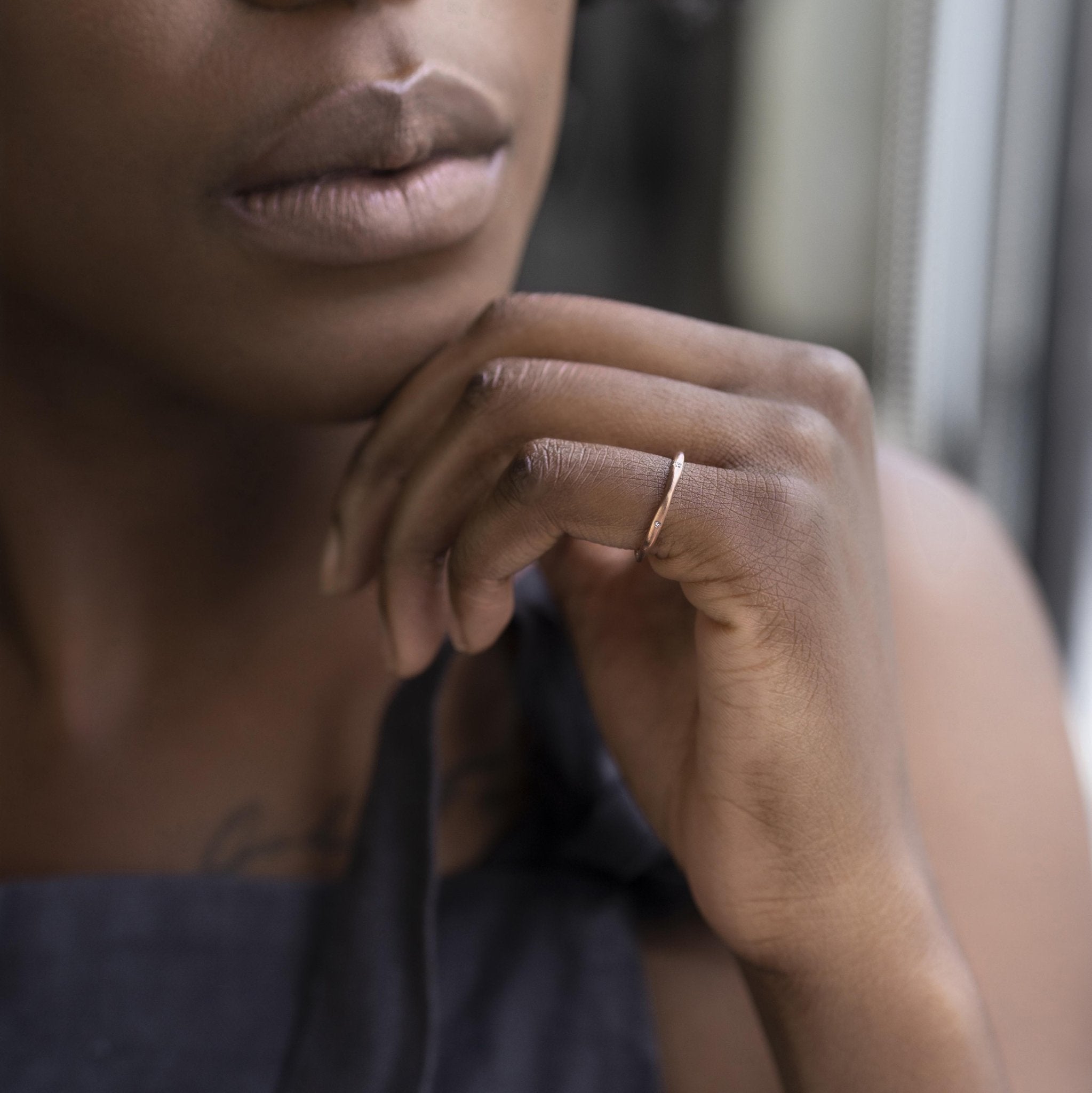 Organic Star Ring in Rose Gold - Malleable Jewellers