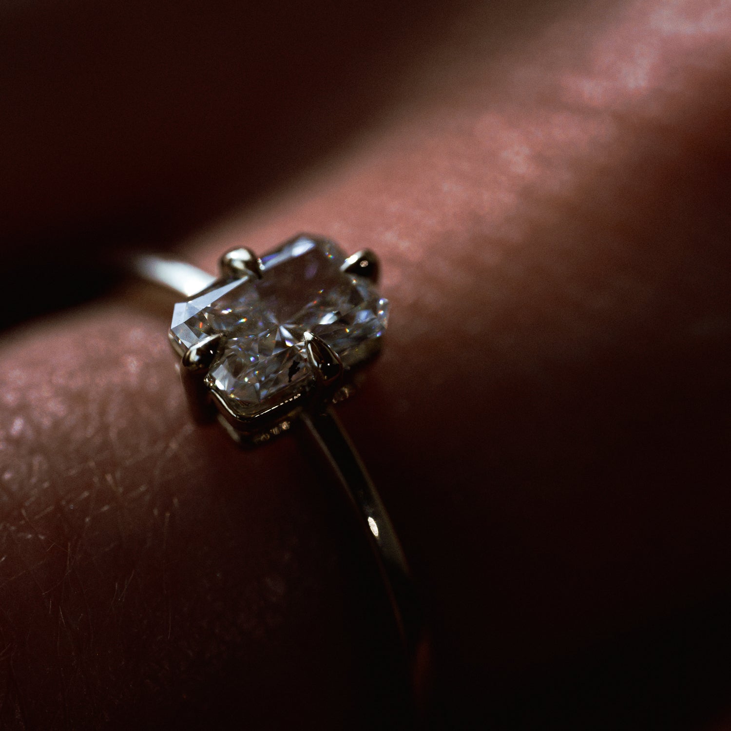 Radiant Diamond Solitaire - Malleable Jewellers