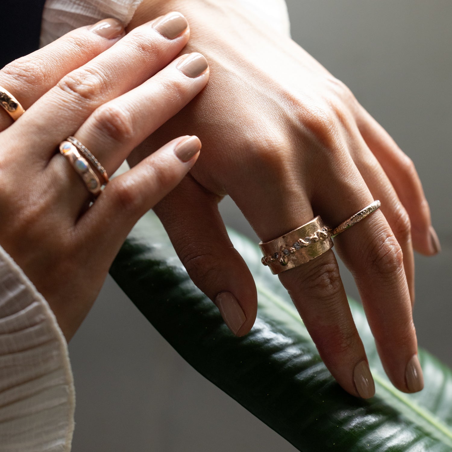 Range Cigar Band in Fairmined Eco Rose Gold - Malleable Jewellers