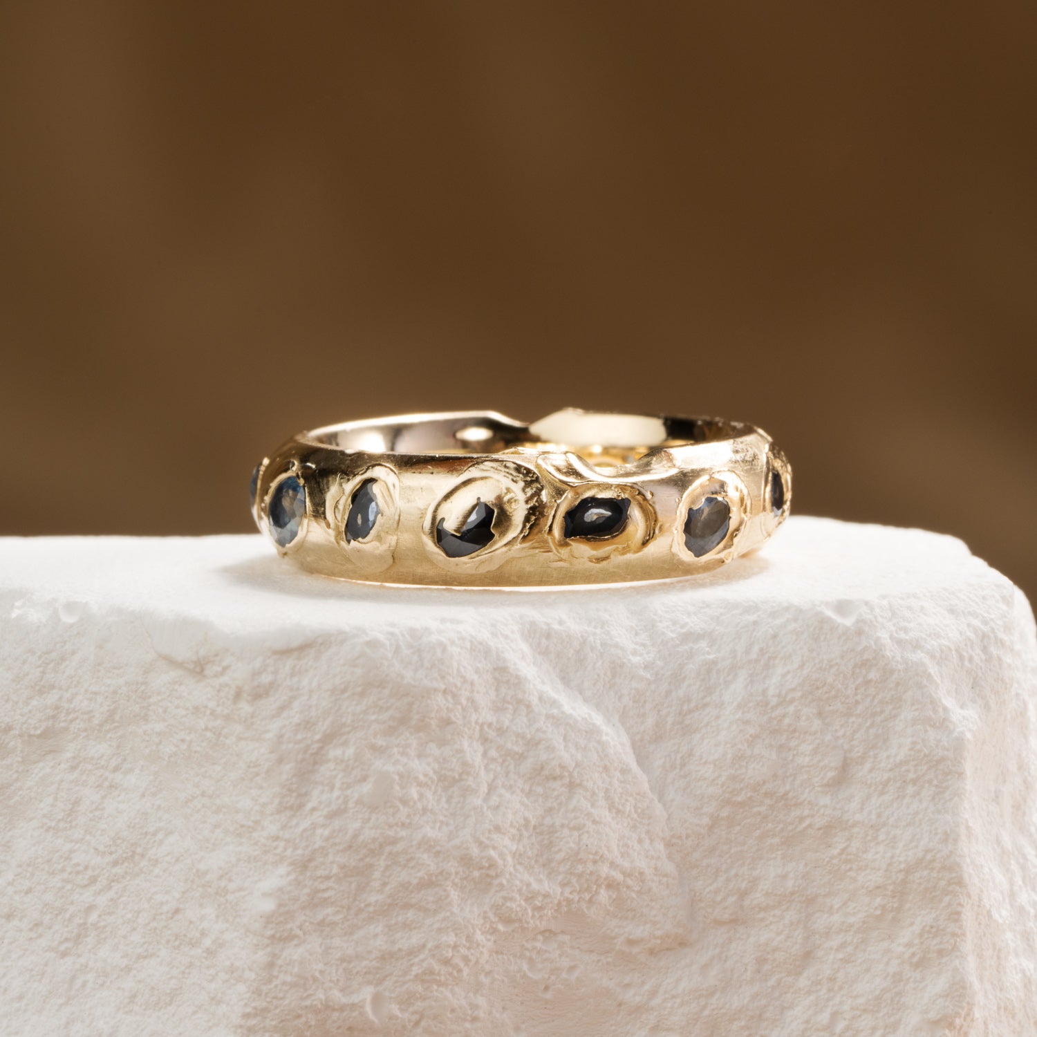 Sky Kimberlite Ring in Yellow Gold - Malleable