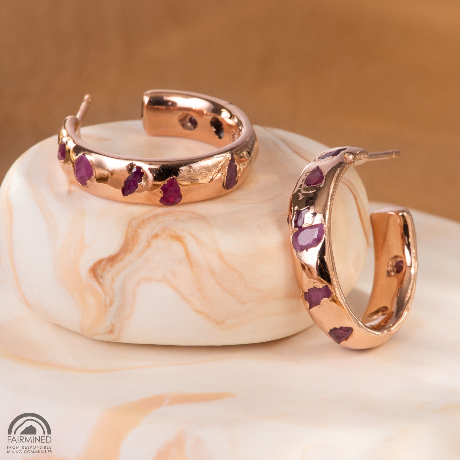 Tulip Hoops - Malleable Jewellers