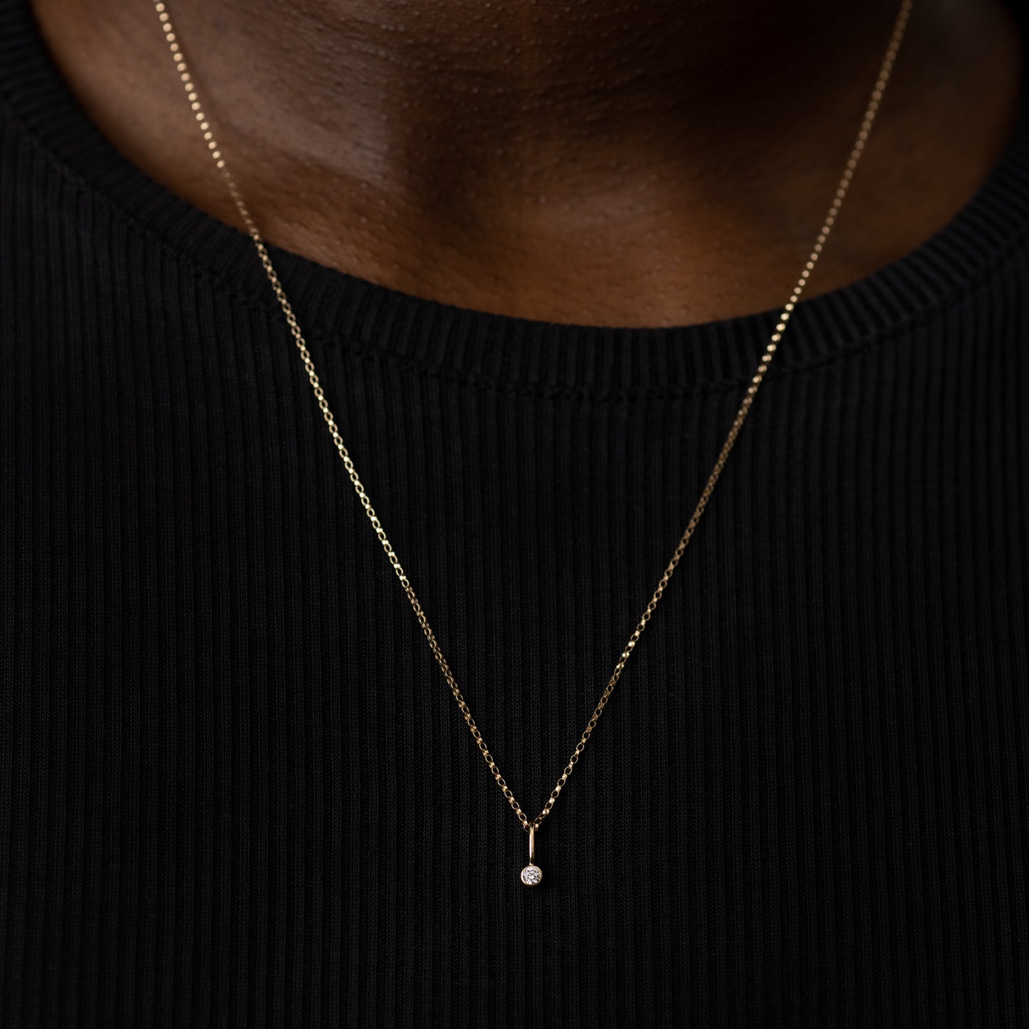 Raindrop Necklace in Yellow Gold