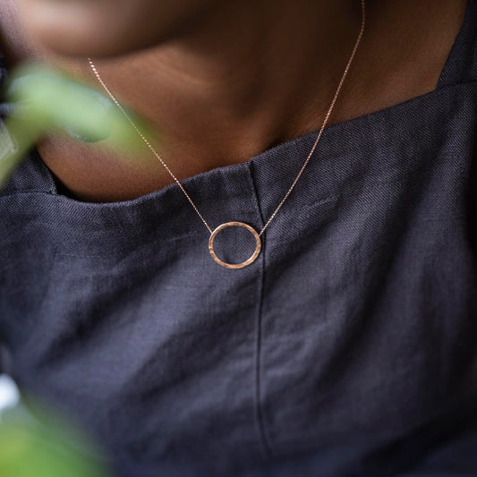 Orbit Necklace in Rose Gold