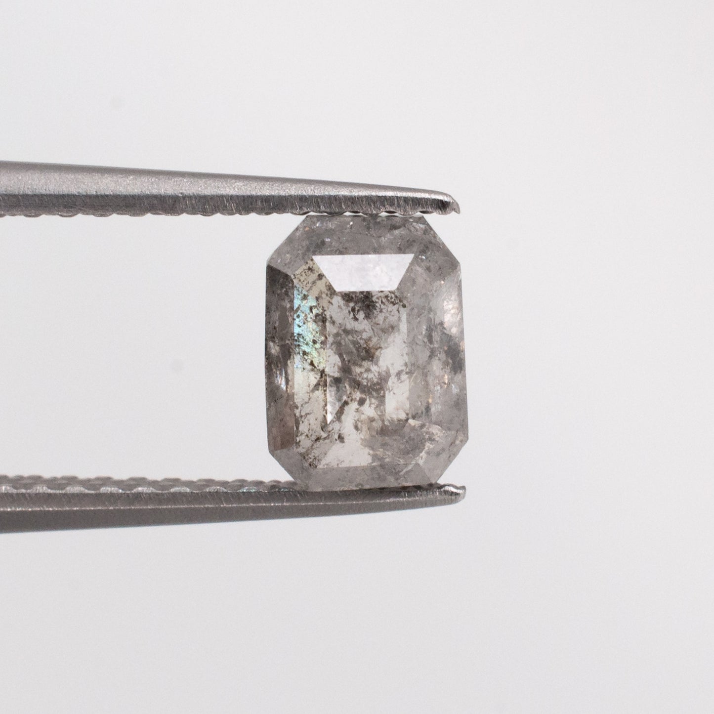 1.06ct Emerald Shaped Loose Salt & Pepper Diamond
