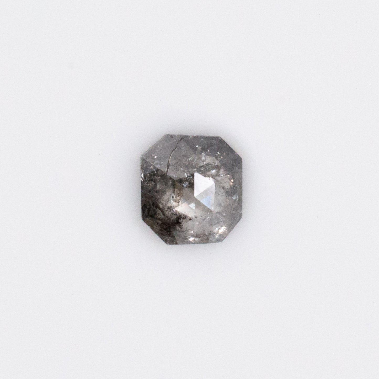 0.64ct Emerald Shaped Loose Salt & Pepper Diamond