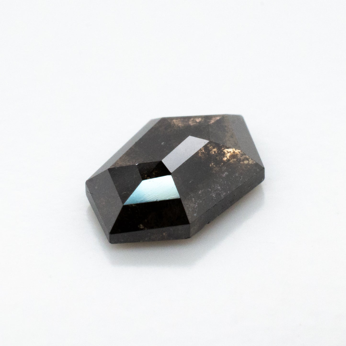0.83ct Tapered Hexagon Shaped Loose Salt & Pepper Diamond