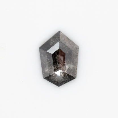 1.09ct Tapered Hexagon Shaped Loose Salt & Pepper Diamond
