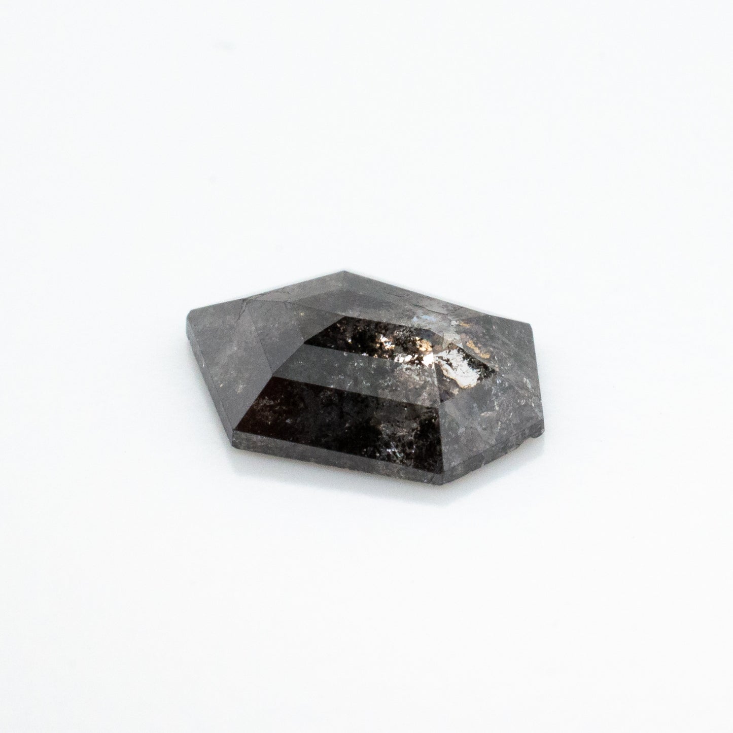 1.09ct Tapered Hexagon Shaped Loose Salt & Pepper Diamond