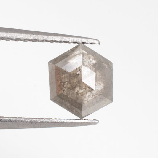 0.96ct Hexagon Shaped Loose Salt & Pepper Diamond