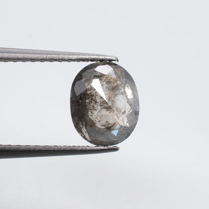1.11ct Oval Shaped Loose Salt & Pepper Diamond