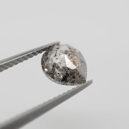 0.87ct Pear Shaped Loose Salt & Pepper Diamond