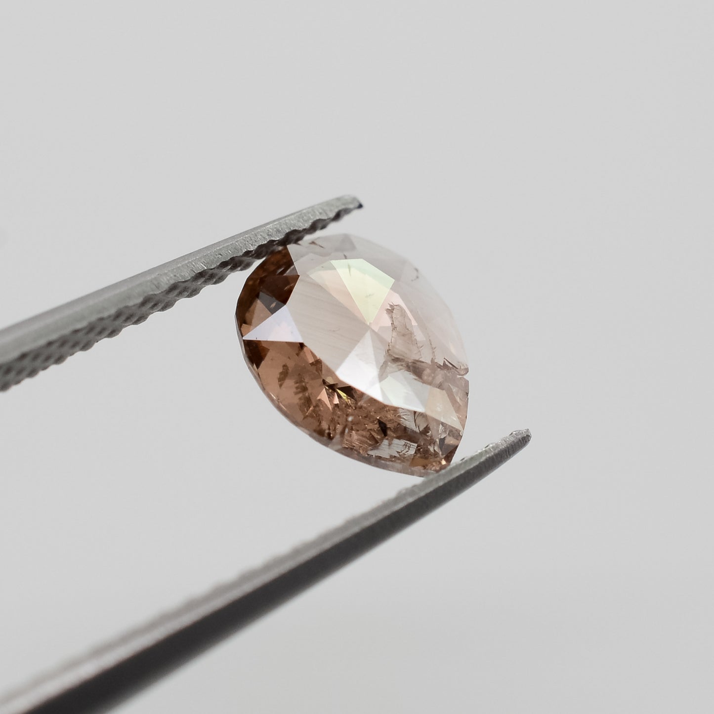 0.65ct Pear Shaped Loose Salt & Pepper Diamond